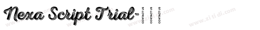 Nexa Script Trial字体转换